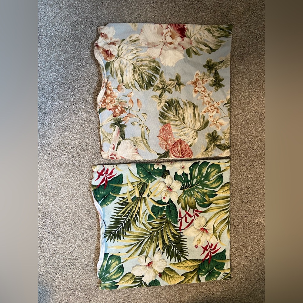 16x16” floral throw pillow covers